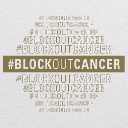 2021 Block Out Cancer Unisex Triblend Long-sleeve T-Shirt - Heather White