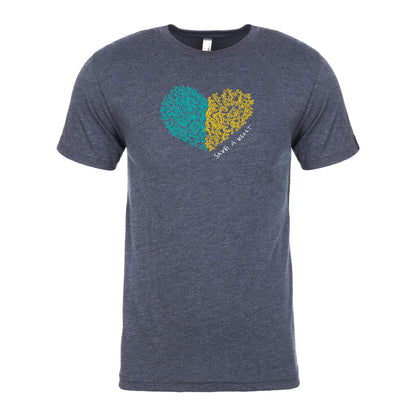 2022 Save A Heart Gear Adult T-Shirt - Navy