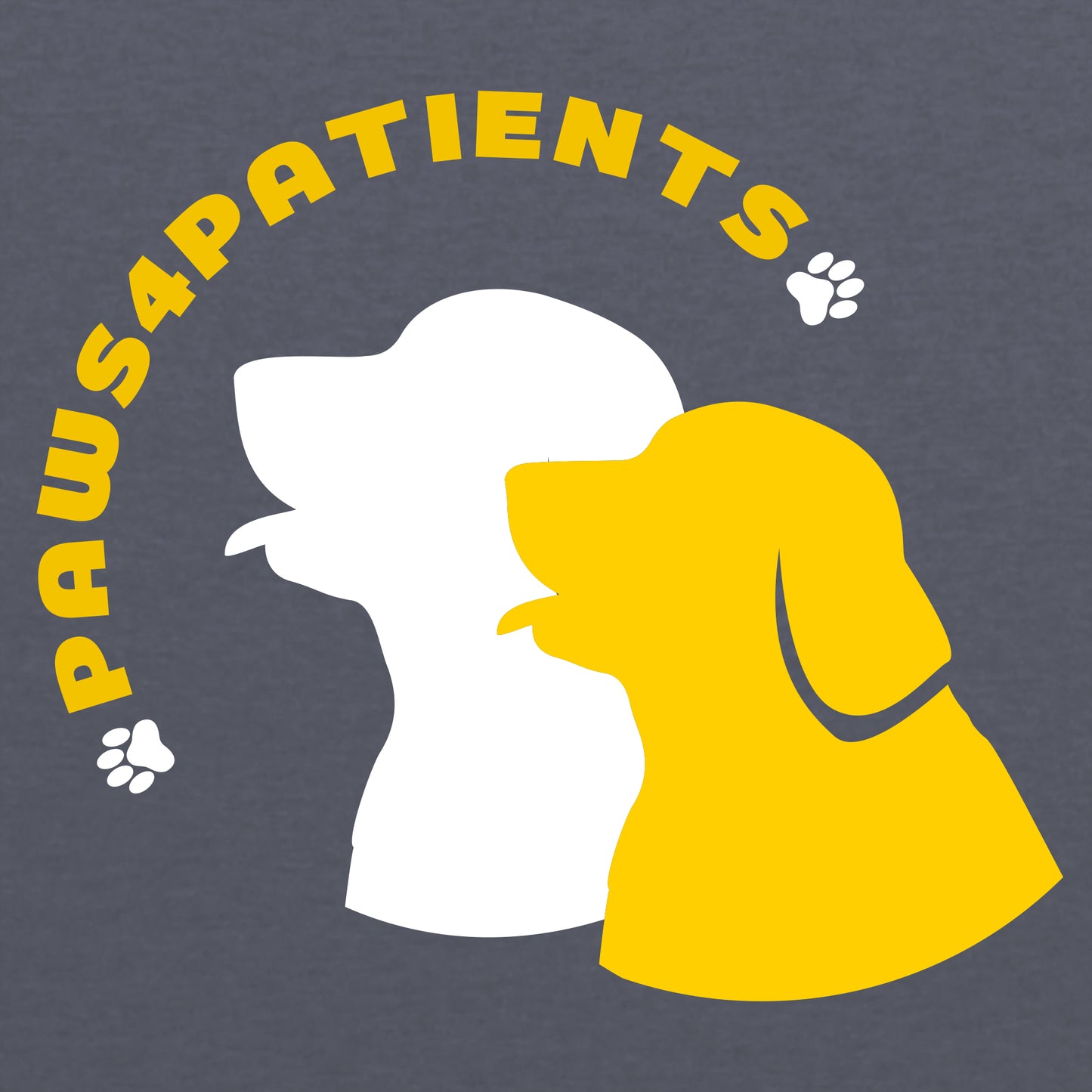 Paws4Patients Adult Triblend Longsleeve T-Shirt - Indigo Blue