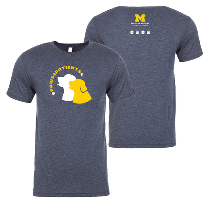 Paws4Patients Adult Triblend T-Shirt - Vintage Navy