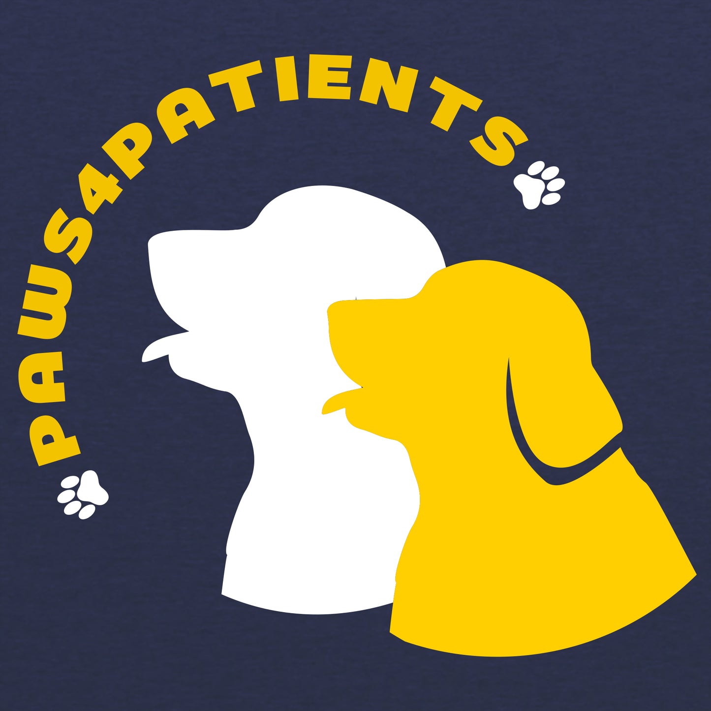Paws4Patients Adult Triblend T-Shirt - Vintage Navy
