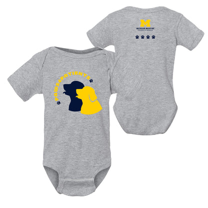 Paws4Patients Infant Onesie - Heather Grey