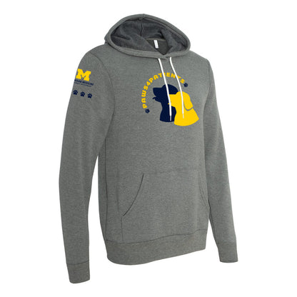 Paws4Patients Fleece Hooded Sweatshirt - Deep Heather