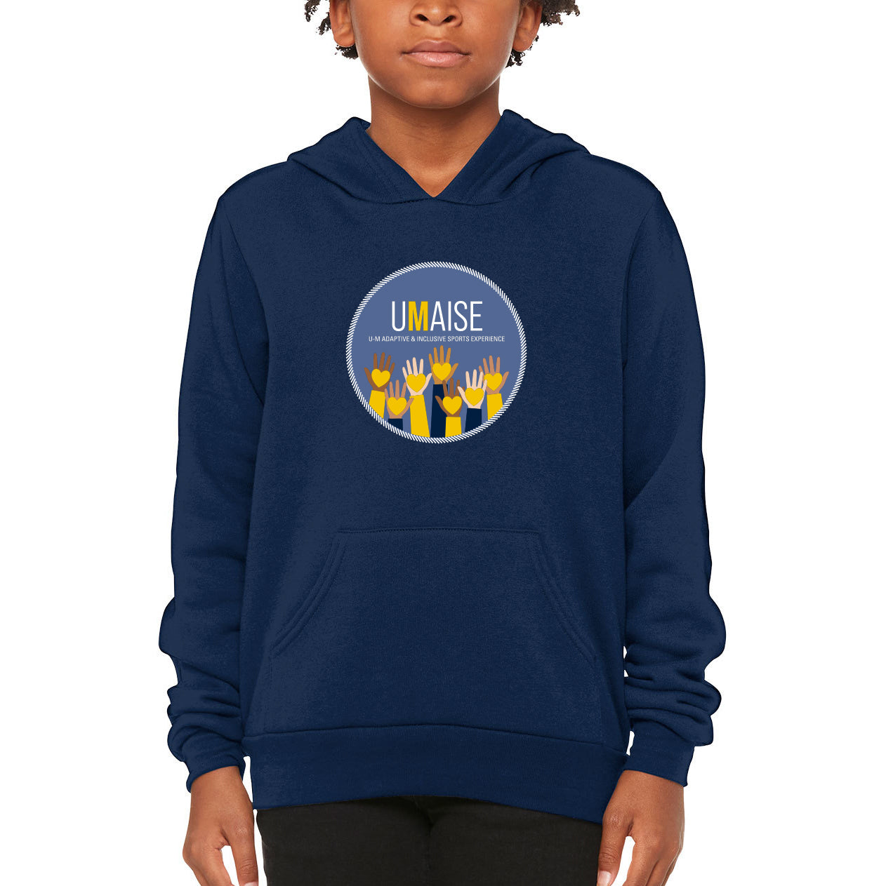 UMAISE Youth Hooded Sweatshirt - Navy