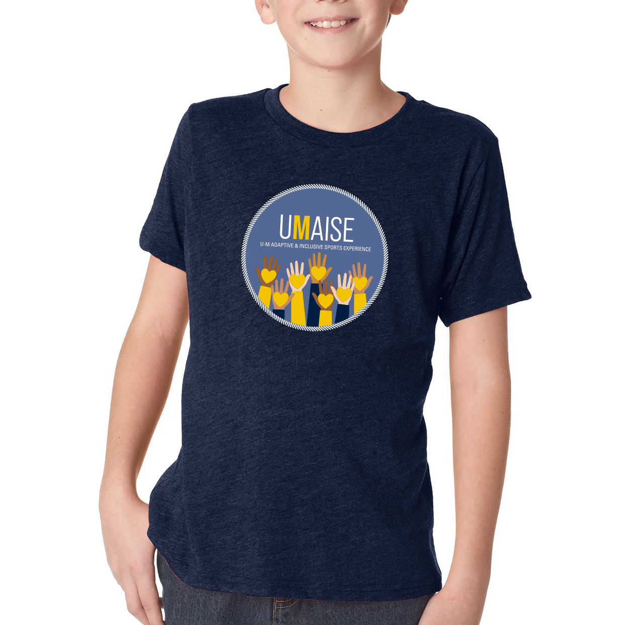 UMAISE Youth Triblend T-Shirt - Vintage Navy