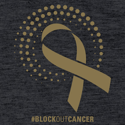 2022 Block Out Cancer Full Zip Jacket- Black Charcoal Heather