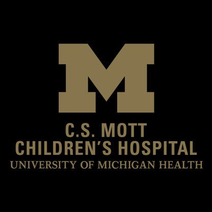 2022 Block Out Cancer Michigan Medicine Apparel Boys Tri Blend- Vintage Black