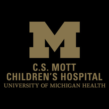 2022 Block Out Cancer Michigan Medicine Lap Shoulder Onesie- Black