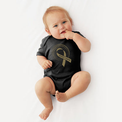 2022 Block Out Cancer Michigan Medicine Lap Shoulder Onesie- Black