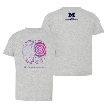 Epilepsy Awareness Toddler T-Shirt- Heather