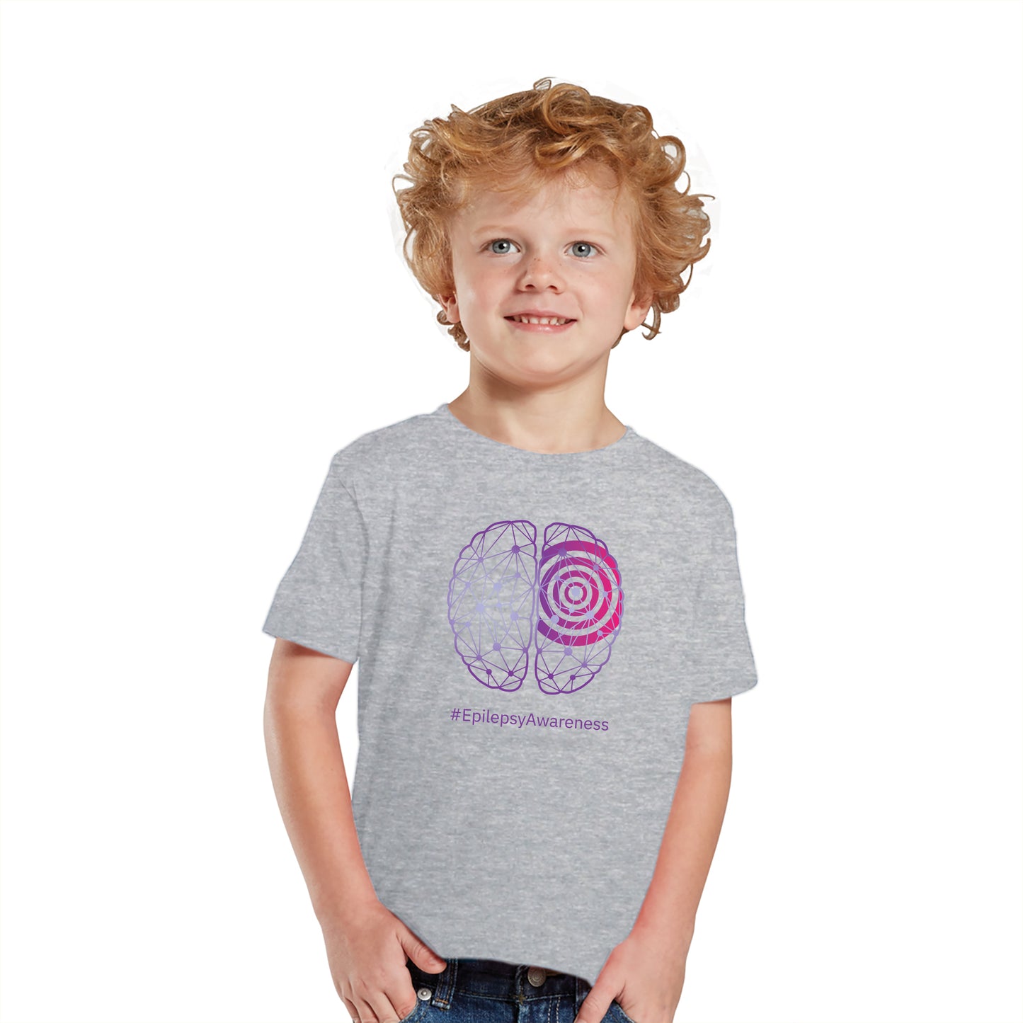Epilepsy Awareness Toddler T-Shirt- Heather