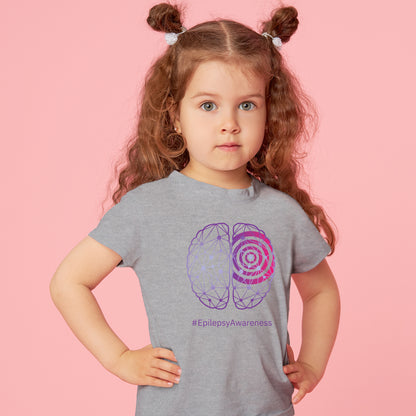 Epilepsy Awareness Toddler T-Shirt- Heather
