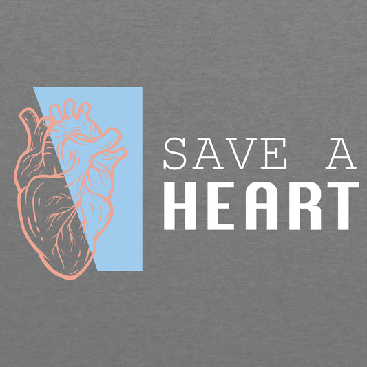 2023 Save A Heart Gear Adult T-Shirt - Grey