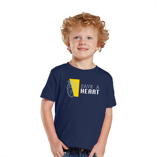 2023 Save A Heart Toddler T-Shirt - Navy