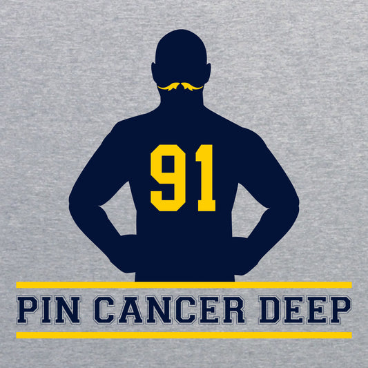 Pin Cancer Deep T-Shirt - Sport Grey